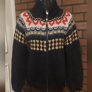 Elsamanda Nordiic Style Pattern Knit Sweater European Alpine Aesthetic